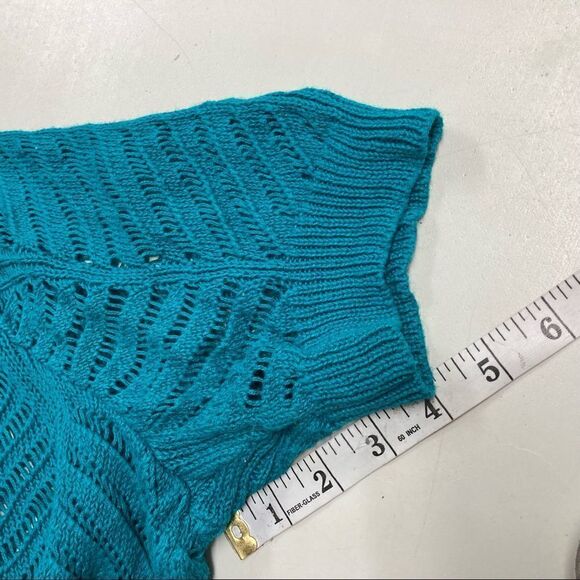 CATO, Women’s Green Open Front, Short Sleeve Shrug/ShortCardigan/Vest,Size 22-24 - Picture 6 of 9